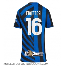 Maillot de football Réplique Inter Milan Davide Frattesi #16 Domicile Femme 2024-25 Manche Courte