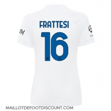 Maillot de football Réplique Inter Milan Davide Frattesi #16 Extérieur Femme 2023-24 Manche Courte