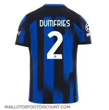 Maillot de football Réplique Inter Milan Denzel Dumfries #2 Domicile 2023-24 Manche Courte