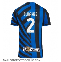 Maillot de football Réplique Inter Milan Denzel Dumfries #2 Domicile 2024-25 Manche Courte