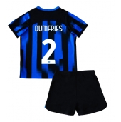 Maillot de football Réplique Inter Milan Denzel Dumfries #2 Domicile Enfant 2023-24 Manche Courte (+ Pantalon court)