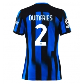 Maillot de football Réplique Inter Milan Denzel Dumfries #2 Domicile Femme 2023-24 Manche Courte