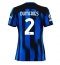 Maillot de football Réplique Inter Milan Denzel Dumfries #2 Domicile Femme 2023-24 Manche Courte