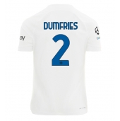 Maillot de football Réplique Inter Milan Denzel Dumfries #2 Extérieur 2023-24 Manche Courte