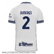 Maillot de football Réplique Inter Milan Denzel Dumfries #2 Extérieur 2024-25 Manche Courte