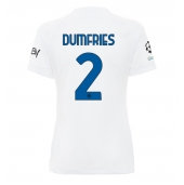 Maillot de football Réplique Inter Milan Denzel Dumfries #2 Extérieur Femme 2023-24 Manche Courte