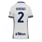 Maillot de football Réplique Inter Milan Denzel Dumfries #2 Extérieur Femme 2024-25 Manche Courte