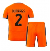 Maillot de football Réplique Inter Milan Denzel Dumfries #2 Troisième Enfant 2023-24 Manche Courte (+ Pantalon court)