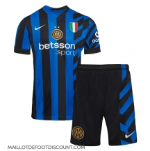 Maillot de football Réplique Inter Milan Domicile Enfant 2024-25 Manche Courte (+ Pantalon court)