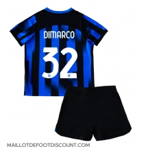 Maillot de football Réplique Inter Milan Federico Dimarco #32 Domicile Enfant 2023-24 Manche Courte (+ Pantalon court)