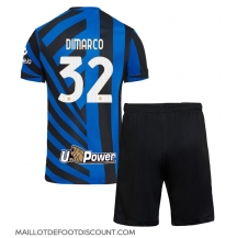 Maillot de football Réplique Inter Milan Federico Dimarco #32 Domicile Enfant 2024-25 Manche Courte (+ Pantalon court)