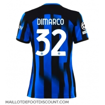 Maillot de football Réplique Inter Milan Federico Dimarco #32 Domicile Femme 2023-24 Manche Courte