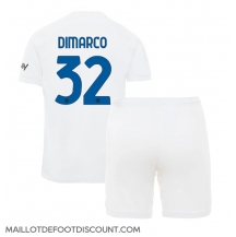 Maillot de football Réplique Inter Milan Federico Dimarco #32 Extérieur Enfant 2023-24 Manche Courte (+ Pantalon court)