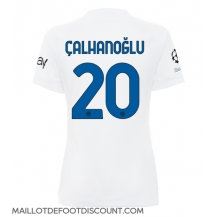 Maillot de football Réplique Inter Milan Hakan Calhanoglu #20 Extérieur Femme 2023-24 Manche Courte