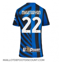 Maillot de football Réplique Inter Milan Henrikh Mkhitaryan #22 Domicile Femme 2024-25 Manche Courte