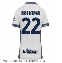 Maillot de football Réplique Inter Milan Henrikh Mkhitaryan #22 Extérieur Femme 2024-25 Manche Courte