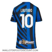 Maillot de football Réplique Inter Milan Lautaro Martinez #10 Domicile Femme 2024-25 Manche Courte