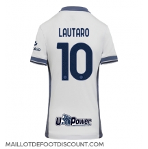 Maillot de football Réplique Inter Milan Lautaro Martinez #10 Extérieur Femme 2024-25 Manche Courte