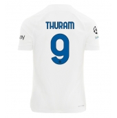 Maillot de football Réplique Inter Milan Marcus Thuram #9 Extérieur 2023-24 Manche Courte