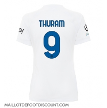 Maillot de football Réplique Inter Milan Marcus Thuram #9 Extérieur Femme 2023-24 Manche Courte