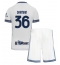 Maillot de football Réplique Inter Milan Matteo Darmian #36 Extérieur Enfant 2024-25 Manche Courte (+ Pantalon court)