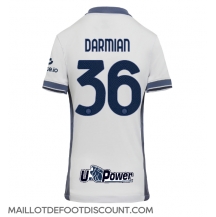 Maillot de football Réplique Inter Milan Matteo Darmian #36 Extérieur Femme 2024-25 Manche Courte