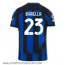 Maillot de football Réplique Inter Milan Nicolo Barella #23 Domicile 2023-24 Manche Courte