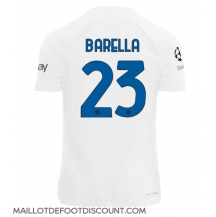 Maillot de football Réplique Inter Milan Nicolo Barella #23 Extérieur 2023-24 Manche Courte