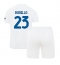 Maillot de football Réplique Inter Milan Nicolo Barella #23 Extérieur Enfant 2023-24 Manche Courte (+ Pantalon court)