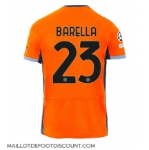 Maillot de football Réplique Inter Milan Nicolo Barella #23 Troisième 2023-24 Manche Courte