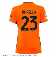 Maillot de football Réplique Inter Milan Nicolo Barella #23 Troisième Femme 2023-24 Manche Courte