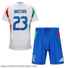 Maillot de football Réplique Italie Alessandro Bastoni #23 Extérieur Enfant Europe 2024 Manche Courte (+ Pantalon court)