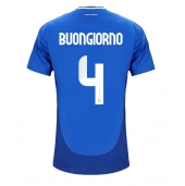 Maillot de football Réplique Italie Alessandro Buongiorno #4 Domicile Europe 2024 Manche Courte