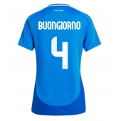 Maillot de football Réplique Italie Alessandro Buongiorno #4 Domicile Femme Europe 2024 Manche Courte