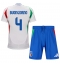 Maillot de football Réplique Italie Alessandro Buongiorno #4 Extérieur Enfant Europe 2024 Manche Courte (+ Pantalon court)