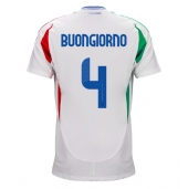 Maillot de football Réplique Italie Alessandro Buongiorno #4 Extérieur Europe 2024 Manche Courte