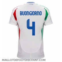 Maillot de football Réplique Italie Alessandro Buongiorno #4 Extérieur Europe 2024 Manche Courte