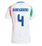 Maillot de football Réplique Italie Alessandro Buongiorno #4 Extérieur Femme Europe 2024 Manche Courte