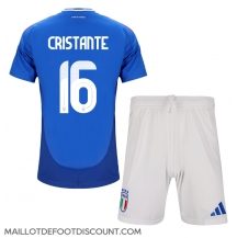 Maillot de football Réplique Italie Bryan Cristante #16 Domicile Enfant Europe 2024 Manche Courte (+ Pantalon court)