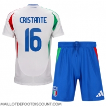 Maillot de football Réplique Italie Bryan Cristante #16 Extérieur Enfant Europe 2024 Manche Courte (+ Pantalon court)