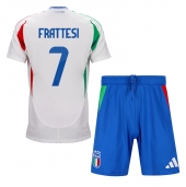 Maillot de football Réplique Italie Davide Frattesi #7 Extérieur Enfant Europe 2024 Manche Courte (+ Pantalon court)