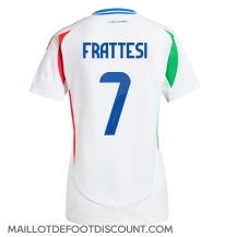 Maillot de football Réplique Italie Davide Frattesi #7 Extérieur Femme Europe 2024 Manche Courte