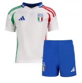 Maillot de football Réplique Italie Extérieur Enfant Europe 2024 Manche Courte (+ Pantalon court)