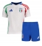 Maillot de football Réplique Italie Extérieur Enfant Europe 2024 Manche Courte (+ Pantalon court)