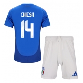 Maillot de football Réplique Italie Federico Chiesa #14 Domicile Enfant Europe 2024 Manche Courte (+ Pantalon court)