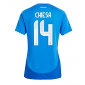 Maillot de football Réplique Italie Federico Chiesa #14 Domicile Femme Europe 2024 Manche Courte