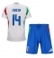 Maillot de football Réplique Italie Federico Chiesa #14 Extérieur Enfant Europe 2024 Manche Courte (+ Pantalon court)