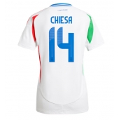 Maillot de football Réplique Italie Federico Chiesa #14 Extérieur Femme Europe 2024 Manche Courte