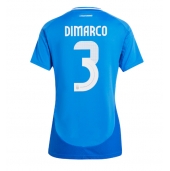 Maillot de football Réplique Italie Federico Dimarco #3 Domicile Femme Europe 2024 Manche Courte