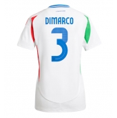 Maillot de football Réplique Italie Federico Dimarco #3 Extérieur Femme Europe 2024 Manche Courte